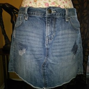 Old Navy super soft denim mini skirt.